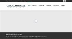 Desktop Screenshot of gavicconstruction.com